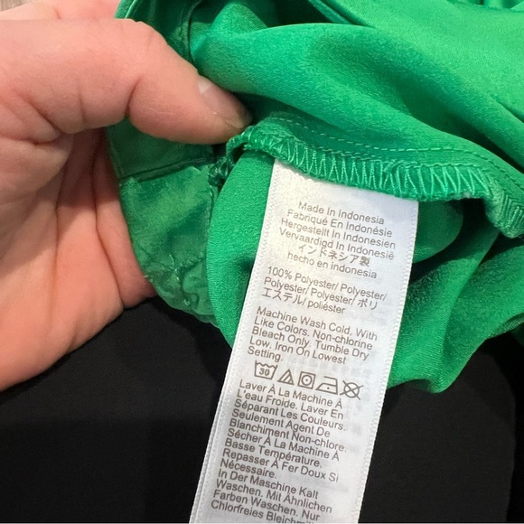 J.Crew A-Line Satin Slip Midi Skirt in Vintage Kelly Green - Picture 9 of 10